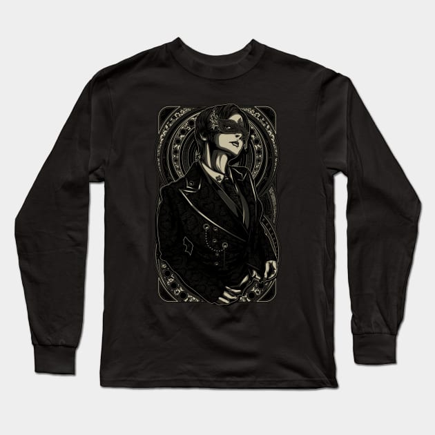 Masked man Long Sleeve T-Shirt by Dessastra